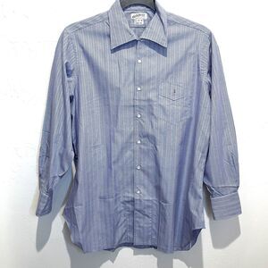 Vtg Nat Wise 1970 Sunset Strip Custom Button Down Shirt Hollywood Mens L Striped